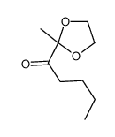 1-(2-methyl-1,3-dioxolan-2-yl)pentan-1-one Structure