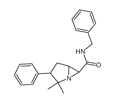 2,2-dimethyl-3-phenyl-1-aza-bicyclo[3.1.0]hexane-6-carboxylic acid benzylamide结构式