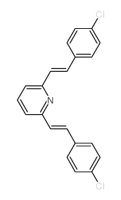 2,6-bis[2-(4-chlorophenyl)ethenyl]pyridine Structure