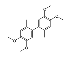 4,4',5,5'-tetramethoxy-2,2'-dimethyl-1,1'-biphenyl Structure