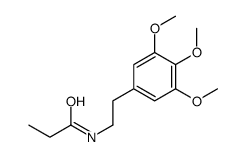 N-[2-(3,4,5-trimethoxyphenyl)ethyl]propanamide结构式