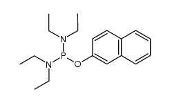 N,N,N',N'-tetraethyl-1-(naphthalen-2-yloxy)phosphinediamine Structure