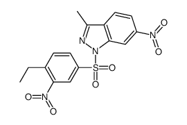 1-(4-ethyl-3-nitrophenyl)sulfonyl-3-methyl-6-nitroindazole Structure