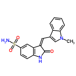 3-[(1-methyl-3-indolyl)methylidene]-2-oxo-1H-indole-5-sulfonamide图片