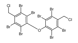 1,2,4,5-tetrabromo-3-(chloromethyl)-6-[2,3,5,6-tetrabromo-4-(chloromethyl)phenoxy]benzene结构式