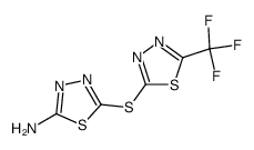 (5-amino-1,3,4-thiadiazol-2-yl)(5'-trifluoromethyl-1,3,4-thiadiazol-2'-yl)sulfane Structure