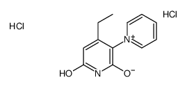 4-ethyl-6-hydroxy-5-pyridin-1-ium-1-yl-1H-pyridin-1-ium-2-one,dichloride结构式