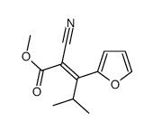 methyl 2-cyano-3-(furan-2-yl)-4-methylpent-2-enoate结构式