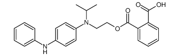 Phthalic acid mono-{2-[isopropyl-(4-phenylamino-phenyl)-amino]-ethyl} ester结构式