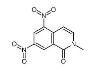 2-methyl-5,7-dinitroisoquinolin-1-one结构式