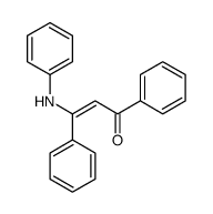 3-anilino-1,3-diphenyl-prop-2-en-1-one结构式