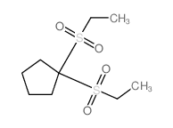 1,1-bis(ethylsulfonyl)cyclopentane Structure