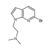 2-(6-Bromo-1H-pyrrolo[2,3-b]pyridin-1-yl)-N,N-dimethylethanamine结构式