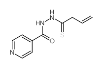 N-but-3-enethioylpyridine-4-carbohydrazide结构式