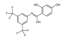 N-[3,5-bis(trifluoromethyl)phenyl]-2,4-dihydroxybenzamide Structure