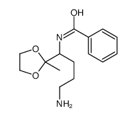 N-[4-amino-1-(2-methyl-1,3-dioxolan-2-yl)butyl]benzamide结构式
