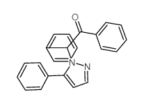 Ethanone,1,2-diphenyl-2-(5-phenyl-1H-pyrazol-1-yl)- Structure