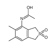 N-(5,6-dimethyl-2,2-dioxo-1,3-dihydro-2-benzothiophen-4-yl)acetamide Structure