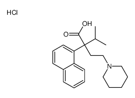 3-methyl-2-naphthalen-1-yl-2-(2-piperidin-1-ylethyl)butanoic acid,hydrochloride结构式