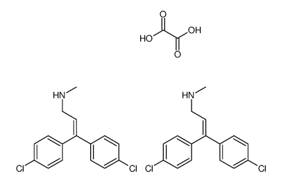 3,3-bis(4-chlorophenyl)-N-methylprop-2-en-1-amine,oxalic acid结构式