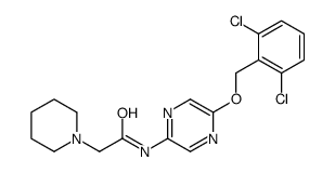 N-[5-[(2,6-dichlorophenyl)methoxy]pyrazin-2-yl]-2-piperidin-1-ylacetamide Structure