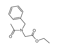 ethyl N-acetyl-N-benzylaminoacetate结构式