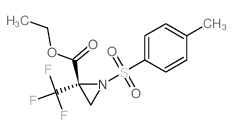 ethyl (2S)-1-(4-methylphenyl)sulfonyl-2-(trifluoromethyl)aziridine-2-carboxylate Structure