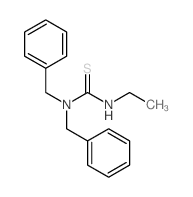 Thiourea,N'-ethyl-N,N-bis(phenylmethyl)- Structure