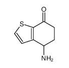 4-amino-5,6-dihydro-4H-1-benzothiophen-7-one结构式