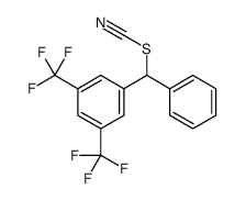 [[3,5-bis(trifluoromethyl)phenyl]-phenylmethyl] thiocyanate Structure