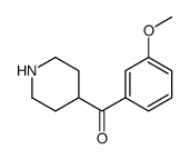 (3-methoxyphenyl)-piperidin-4-ylmethanone结构式