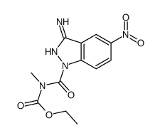 ethyl N-(3-amino-5-nitroindazole-1-carbonyl)-N-methylcarbamate Structure