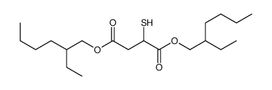 bis(2-ethylhexyl) 2-sulfanylbutanedioate Structure