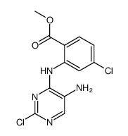 2-(5-amino-2-chloro-pyrimidin-4-ylamino)-4-chloro-benzoic acid methyl ester结构式