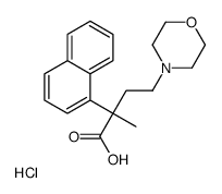 2-methyl-4-morpholin-4-yl-2-naphthalen-1-ylbutanoic acid,hydrochloride Structure
