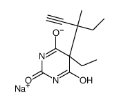 5-Ethyl-5-(1-methyl-1-ethyl-2-propynyl)-2-sodiooxy-4,6(1H,5H)-pyrimidinedione结构式