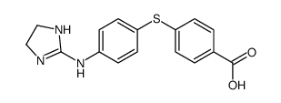 4-[4-(4,5-dihydro-1H-imidazol-2-ylamino)phenyl]sulfanylbenzoic acid结构式
