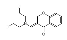 4H-1-Benzopyran-4-one, 3-[[bis(2-chloroethyl)amino]methylene]-2, 3-dihydro-结构式