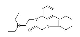 1H-Pyrazino(3,2,1-jk)carbazol-2(3H)-one,7,8,9,10-tetrahydro-3-(2-(diethylamino)ethyl) Structure