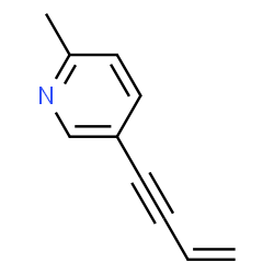 Pyridine, 5-(3-buten-1-ynyl)-2-methyl- (9CI)结构式