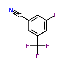 3-Iodo-5-(trifluoromethyl)benzonitrile结构式