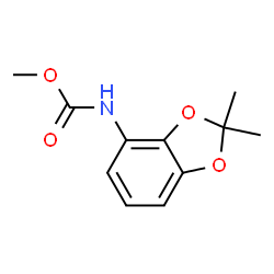 (2,2-Dimethyl-1,3-benzodioxol-4-yl)carbamic acid methyl ester structure