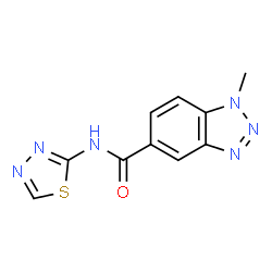 1H-Benzotriazole-5-carboxamide,1-methyl-N-1,3,4-thiadiazol-2-yl-(9CI) structure