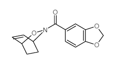 3-(1,3-Benzodioxol-5-ylcarbonyl)-2-oxa-3-azabicyclo[2.2.2]oct-5-ene结构式