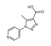 5-methyl-1-pyridin-4-yltriazole-4-carboxylic acid Structure
