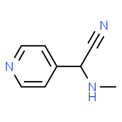 4-Pyridineacetonitrile,alpha-(methylamino)-(9CI)结构式
