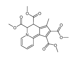 6,7-Dihydro-8-methylcyclopenta[a]quinolizine-6,7,9,10-tetracarboxylic acid tetramethyl ester结构式