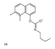 (1,2-dimethylquinolin-1-ium-8-yl) N-butylcarbamate,iodide Structure