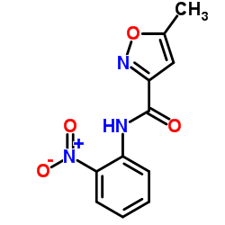 3-Isoxazolecarboxamide,5-methyl-N-(2-nitrophenyl)-(9CI) structure