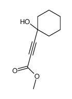 methyl 3-(1-hydroxycyclohexyl)prop-2-ynoate结构式